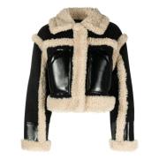 Faux Shearling Svart Jakke