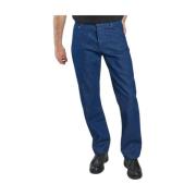 Canvas Straight-Leg Jeans - Denim Farger