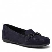 Marine Skinn Mokkasin Loafers