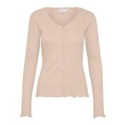 Melange Cardigan Top