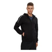 Svart Full-Zip Hettegenser