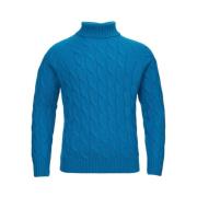 Blå Ull Elegance Pullover