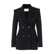 Svart Ull Blazer Adamo