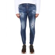 Slim Fit Jeans med Glidelås Lukking