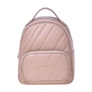 Backpack in nude quilted leather