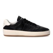 Svarte Vintage Basketball Sneakers for Menn