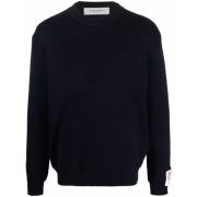 Blå Crewneck Sweatshirt Aw24 Stil