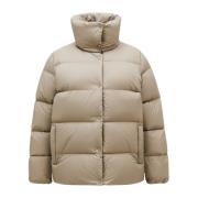 Beige Dame Puffer Yttertøy