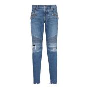 Slim-fit bomullsjeans