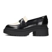 Sorte Loafers med Gulllogo