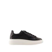 Svart skinn Oversized Sneakers