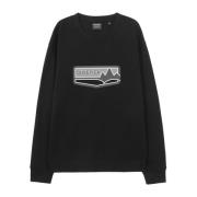 Svart Grafisk Sweatshirt Aw24