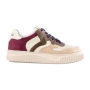 Beige Semskede Sneakers Laura Stil