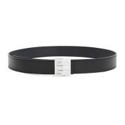 Svart Reversibelt Belte med 4G Spenne