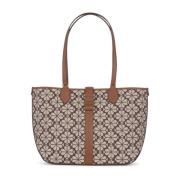 Blomster Jacquard Medium Åpen Tote Bag