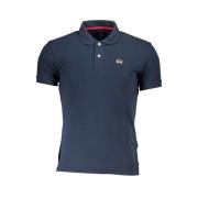 Elegant Bl Slim-Fit-Polo med Kontrastdetaljer