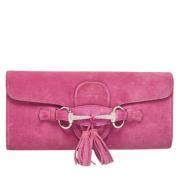 Pre-owned Suede clutches