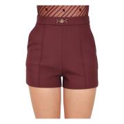 Bordeaux Elegant Shorts Høst Vinter