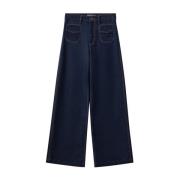 Mørkeblå Clean Axelia Jeans