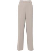 Crepe Texture Straight Leg Pants