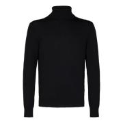 Sort Turtleneck Ullgenser