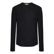 Sorte T-skjorter og Polos med Ribbed Crew Neck