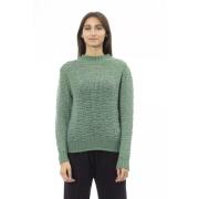 Elegant Grønn Mock Neck Genser