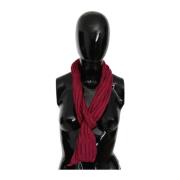 Luksuriøst Bordeaux Foulard Skjerf