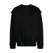 Sort Strikkeplagg Crewneck Stilig Komfortabel