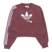 Kortermet Crew Neck Sweatshirt Maroon