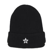 Svart Visor Beanie Lue