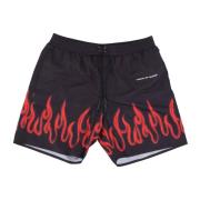 Flames Svømmeshorts Svart/Rød