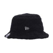 Svart Sherpa Bucket Hat