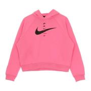 Bluza z kapturem Nike Pink Glow/Black Swoosh