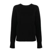 Svart Cashmere Genser Casual Stil