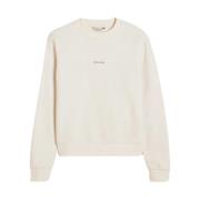 Hvit Regular Crew Sweatshirt