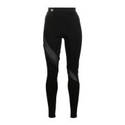 Sort Avslappet Bomull Leggings