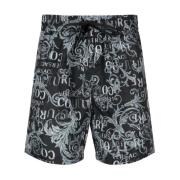 Grå Couture Print Shorts