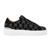 Svart Krystall Lav-Top Sneakers