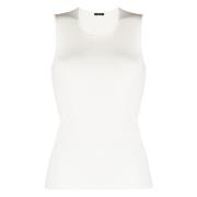 Silke Stretch Tank Top i Hvit