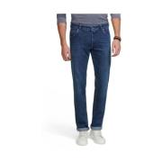 Blå Regular Fit Stretch Denim Jeans