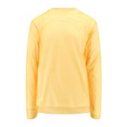 Oransje Bomull Crew-neck T-skjorte