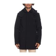 Svart 3-lags trenchcoat