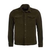 Grønn Cord Overshirt Skjorte