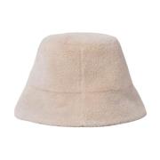 Beige Teddy Bucket Hat