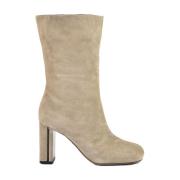 Beige Booties for Kvinner