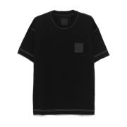 Sort Givenchy T-skjorte i jersey med logomerke