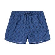 Blå Panos Emporio Classic Lotus Swimshort Badeshorts