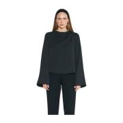 Elegant Drapert Crepe Topp