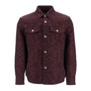 Barokk Jacquard Overshirt med Medusa Knapper